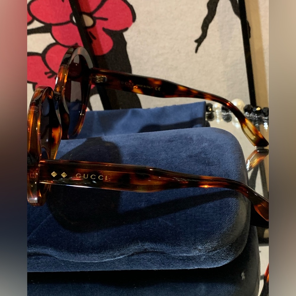 🔥Gucci sunglasses style GG1081S oversized Havana sunglasses.NWT.retail $485.00